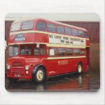 Wet Western Albion decker at a depot in Scotland Mousepad