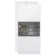 Wet Wood with puddles background image Personalized Rack Card