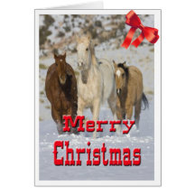 Wetern Horse Christmas Card