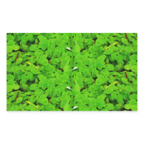 Wetland Sprout border - large Rectangle Sticker