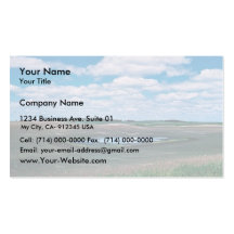 Wetlands, Agricultural Impact Business Card Template