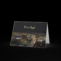 We've Eloped   Las Vegas Announcement Card