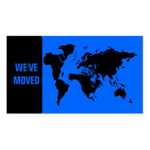 We've moved abroad business card