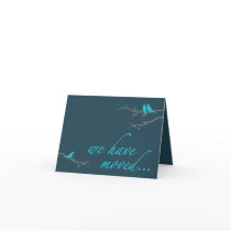 we've moved announcement card