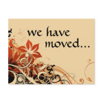 we've moved announcement post cards