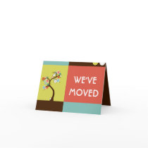 we've moved announcement : retro tree cards