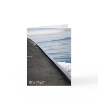 We've Moved! Boat on Water Card card