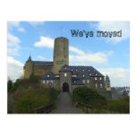 We've moved - castle motive cards post card