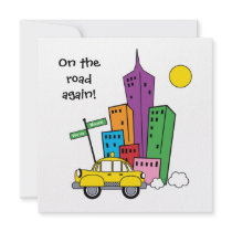 We've Moved Cityscape 5.25x5.25 Square Card invitations by maboles We've Moved Cityscape 5.25x5.25 Square Card invitations