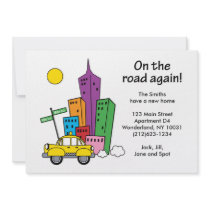 We've Moved Cityscape 5x7 One-sided Card invitations by maboles We've Moved Cityscape 5x7 One-sided Card invitations