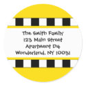 We've Moved Cityscape Address Label stickers