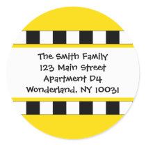 We've Moved Cityscape Address Label stickers