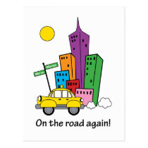 We've Moved Cityscape - Mailing Postcard postcards
