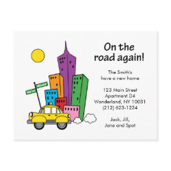 We've Moved Cityscape - Postcard postcard