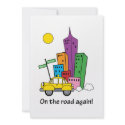 We've Moved Cityscape Yellow 5x7 Card invitations by maboles We've Moved Cityscape Yellow 5x7 Card invitations