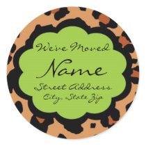 We've Moved Customizable Lepord Sticker by jgh96sbc We've Moved Customizable Lepord Sticker