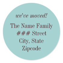 we've moved! family return address label stickers by rubymonkey we've moved! family return address label stickers