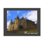 We've moved - fully customizable! post card