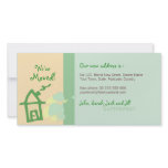 We've Moved Green &amp; Beige pastels Photo Card