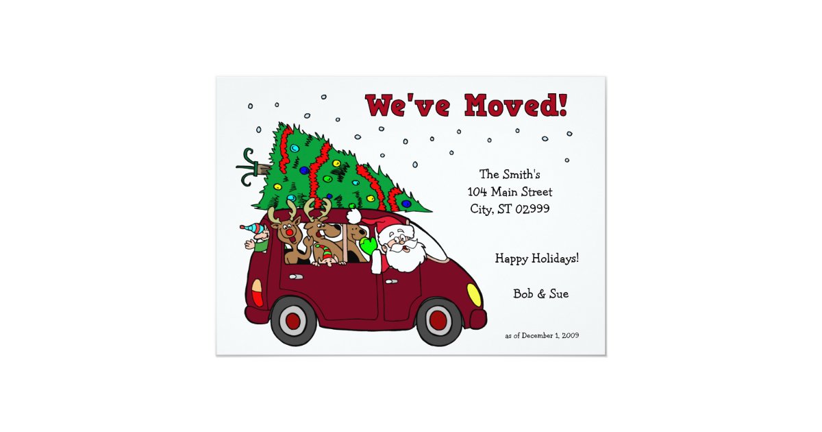 We've Moved Holiday Cards - 5x7 cards | Zazzle