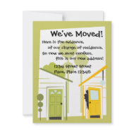 We've moved! invitation