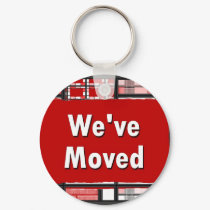 We've Moved keychains by JustParties We've Moved keychains