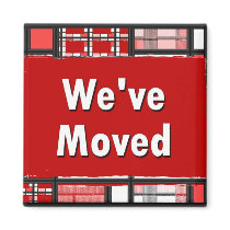 We've Moved magnets by JustParties We've Moved magnets