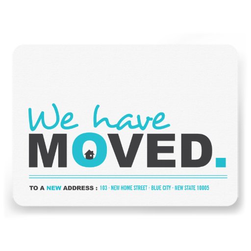 We've Moved Moving Announcement Housewarming Party