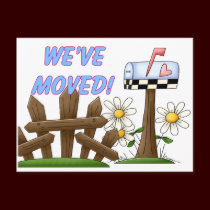We've Moved Moving Notice postcards