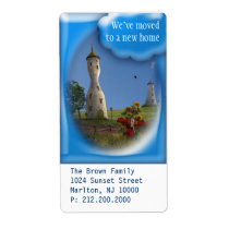 mansion, apartment, vacation, we moved, we have a new address, home, house, change of address, new home, fairy house, new address, state, relocating, template, cool, house warming party, new house, moving, we have moved, moving notice, moving house, moving announcement, houk, art, surreal, unique, groovy, funky, eerie, weird, best, magic, funny, fun, bestseller, best selling, any event, occasion, Label with custom graphic design