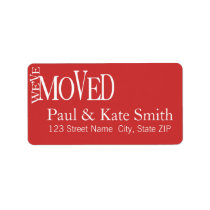 We've Moved! New Home Announcement Address Labels