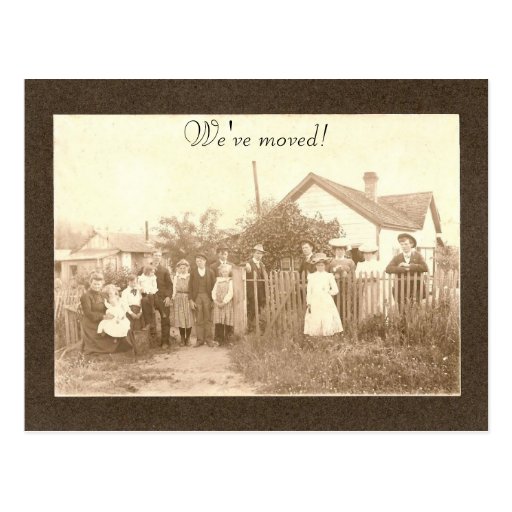 We've moved! post card