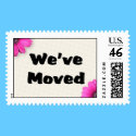 We've Moved postage