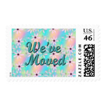 We've Moved Postage Stamps