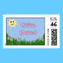 We've Moved postage