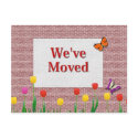 We've Moved postcards