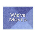 We've Moved postcards