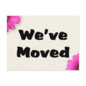 We've Moved postcards