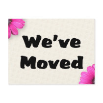 We've Moved postcards
