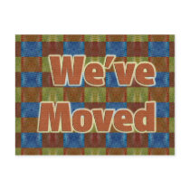 We've Moved postcards