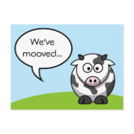We've Moved Postcard postcard