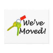 We've Moved! postcards
