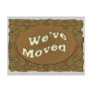 we've moved postcards