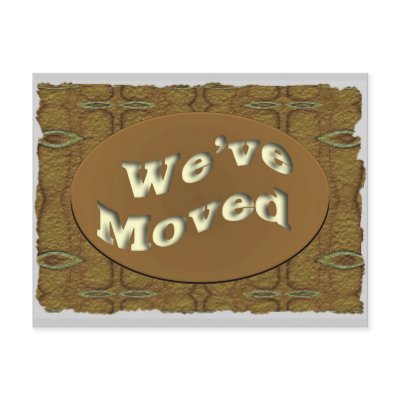 we've moved postcards by DonnasGreetingCards