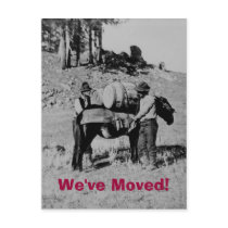 We've Moved! postcards