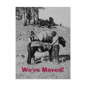 We've Moved! postcards