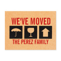 We've Moved Postcard