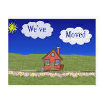 We've Moved Postcard