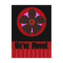 We've Moved postcards