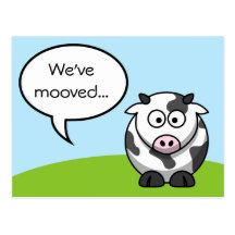 We've Moved Postcard